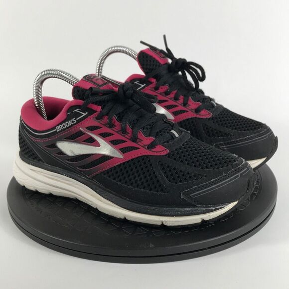 Brooks Addiction 13 Black/Pink Running Shoes 1202532B070 Women’s Size 7 2E - Picture 3 of 12